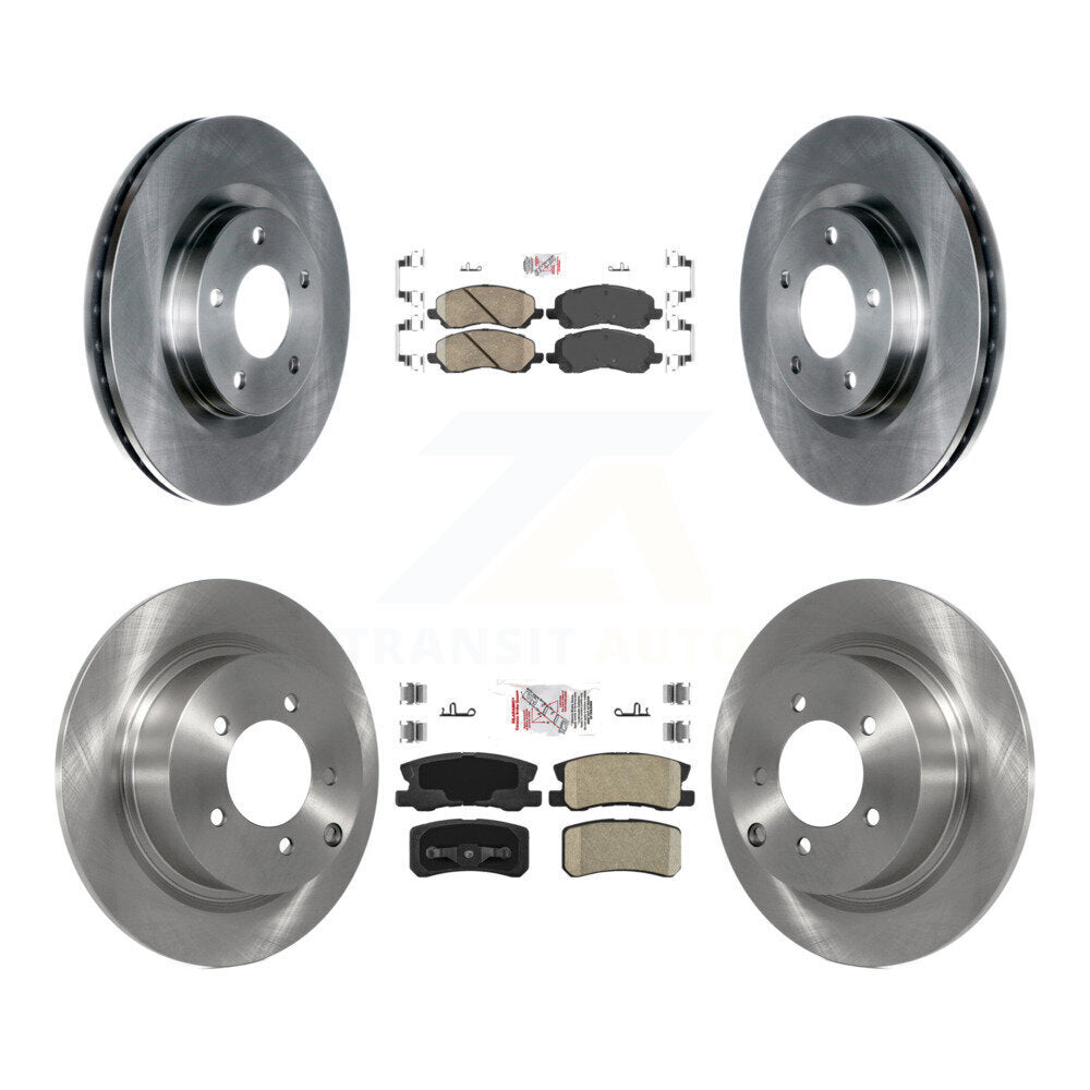 Kit de rotors de frein à plaquettes en céramique avant et arrière, pour Jeep Mitsubishi Patriot Lancer Dodg