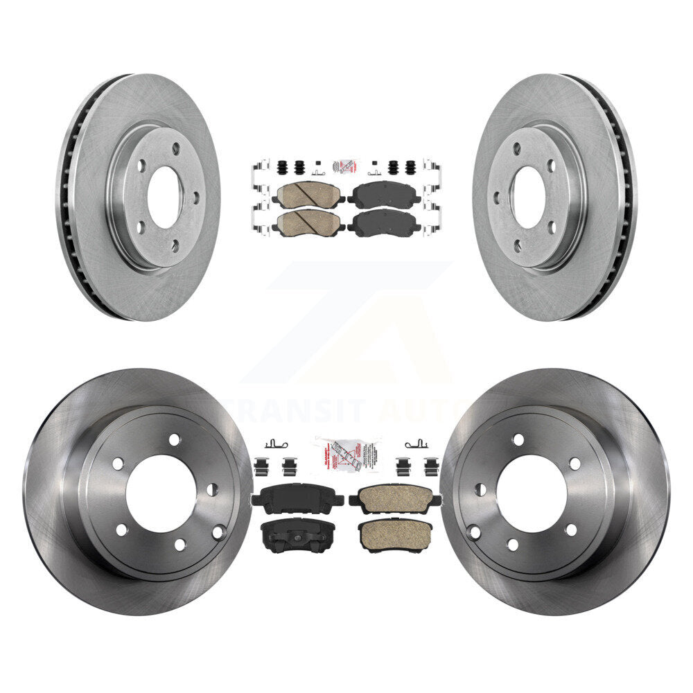 Kit de rotors de frein à disque en céramique avant et arrière, pour Mitsubishi Lancer Dodge Calibe