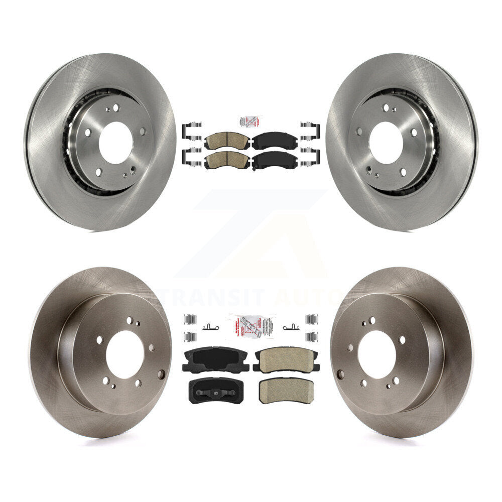 Kit de plaquettes en céramique et de rotors de frein à disque avant et arrière, pour Mitsubishi Lancer
