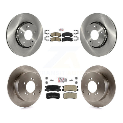 Kit de plaquettes en céramique et de rotors de frein à disque avant et arrière, pour Mitsubishi Lancer