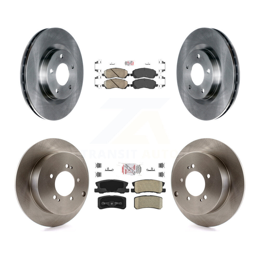 Kit de plaquettes en céramique et de rotors de frein à disque avant et arrière, pour Mitsubishi Outlander