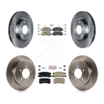 Kit de plaquettes en céramique et de rotors de frein à disque avant et arrière, pour Mitsubishi Outlander