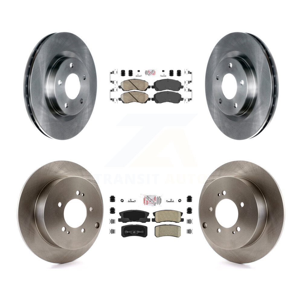 Kit de plaquettes en céramique et de rotors de frein à disque avant et arrière, pour Mitsubishi Outlander