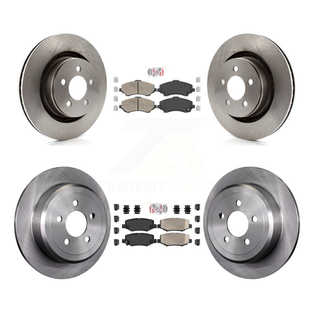 Kit de plaquettes en céramique et de rotors de frein à disque avant et arrière, pour Jeep Liberty Dodge Nitro