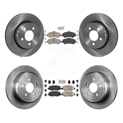Kit de plaquettes en céramique et de rotors de frein à disque avant et arrière, pour Jeep Liberty Dodge Nitro