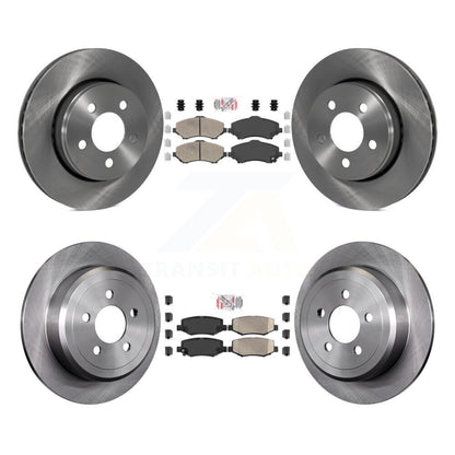 Kit de plaquettes en céramique et de rotors de frein à disque avant et arrière, pour Jeep Liberty Dodge Nitro