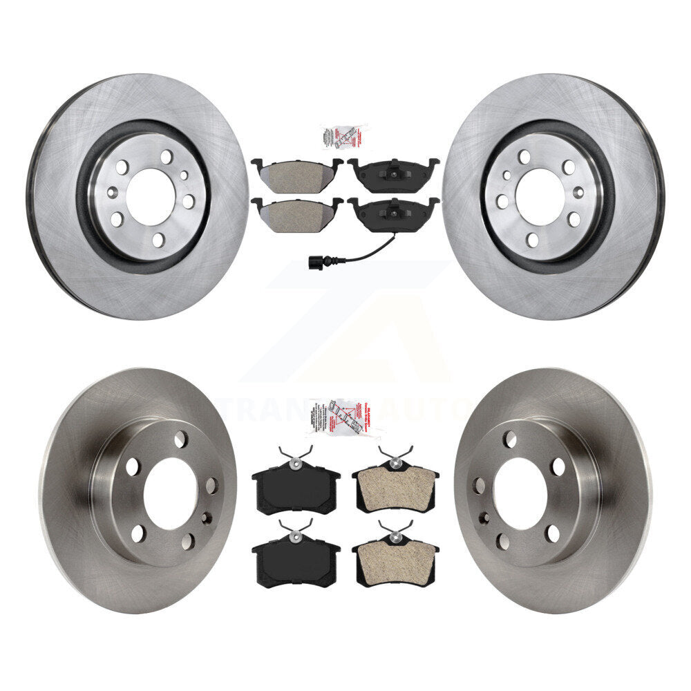 Kit de plaquettes semi-métalliques avant et arrière et disques de frein pour Volkswagen Beetle