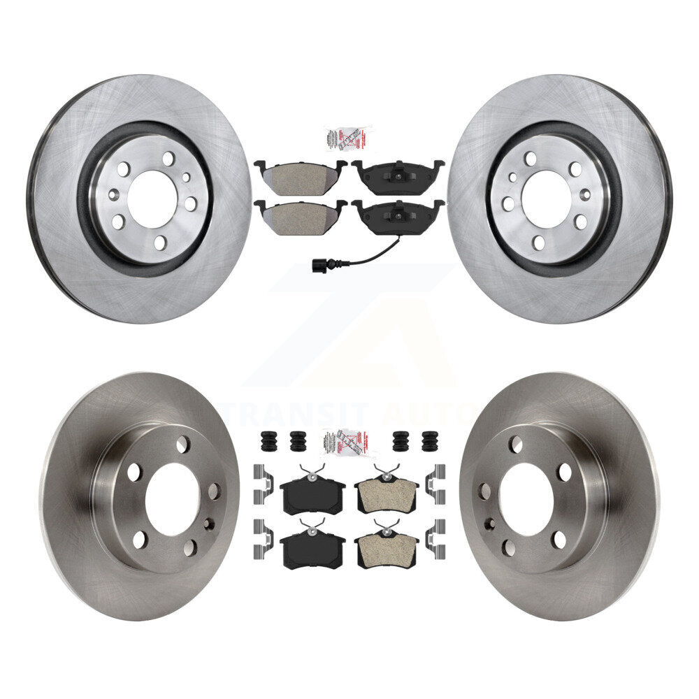 Kit de plaquettes semi-métalliques avant et arrière et disques de frein pour Volkswagen Beetle