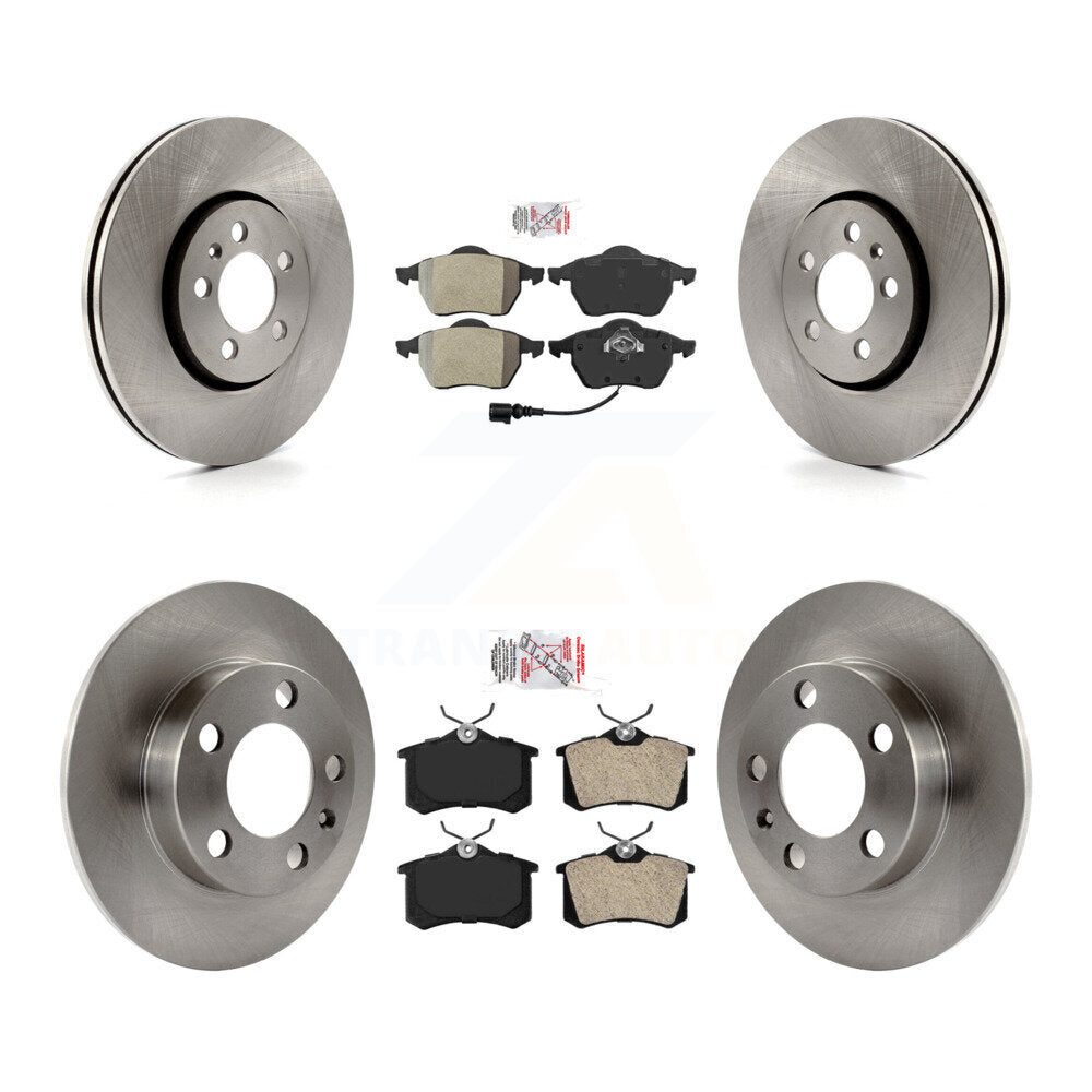 Kit de plaquettes semi-métalliques avant et arrière et disques de frein pour Volkswagen Beetle