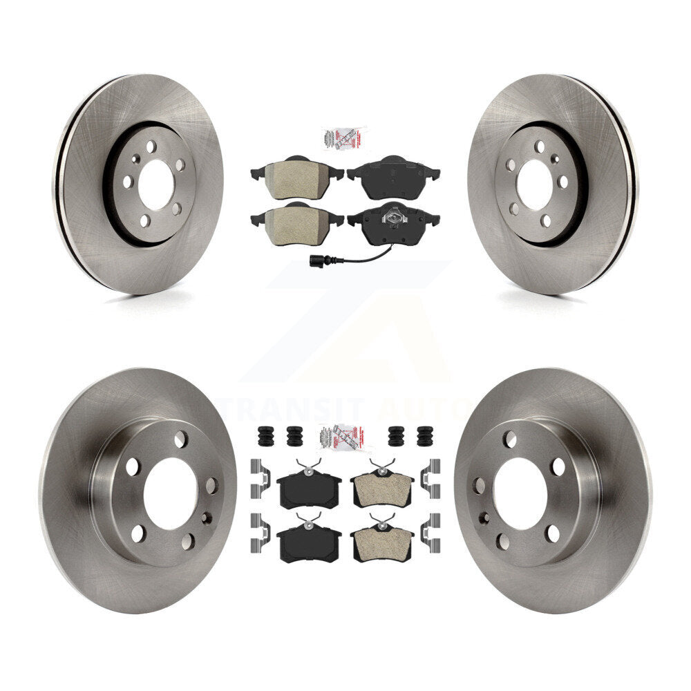 Kit de plaquettes semi-métalliques avant et arrière et disques de frein pour Volkswagen Beetle