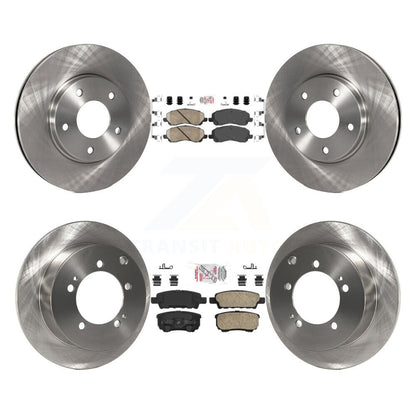 Kit de plaquettes en céramique et de rotors de frein à disque avant et arrière, pour Mitsubishi Lancer