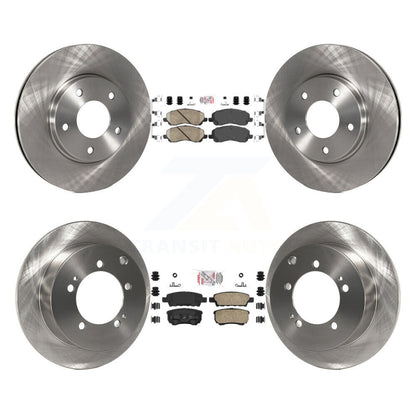 Kit de plaquettes en céramique et de rotors de frein à disque avant et arrière, pour Mitsubishi Lancer