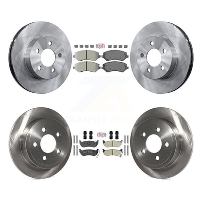 Kit de plaquettes semi-métalliques avant et arrière et Rotor de frein à disque pour Jeep Libert 2003 – 2007