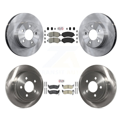 Kit de plaquettes semi-métalliques avant et arrière et Rotor de frein à disque pour Jeep Libert 2003 – 2007