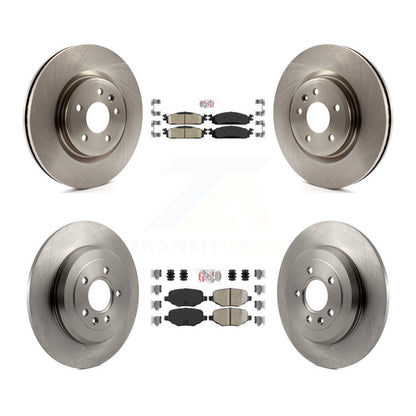 Kit de plaquettes en céramique et de rotors de frein à disque avant et arrière, pour Lincoln MKS 2009 – 2010