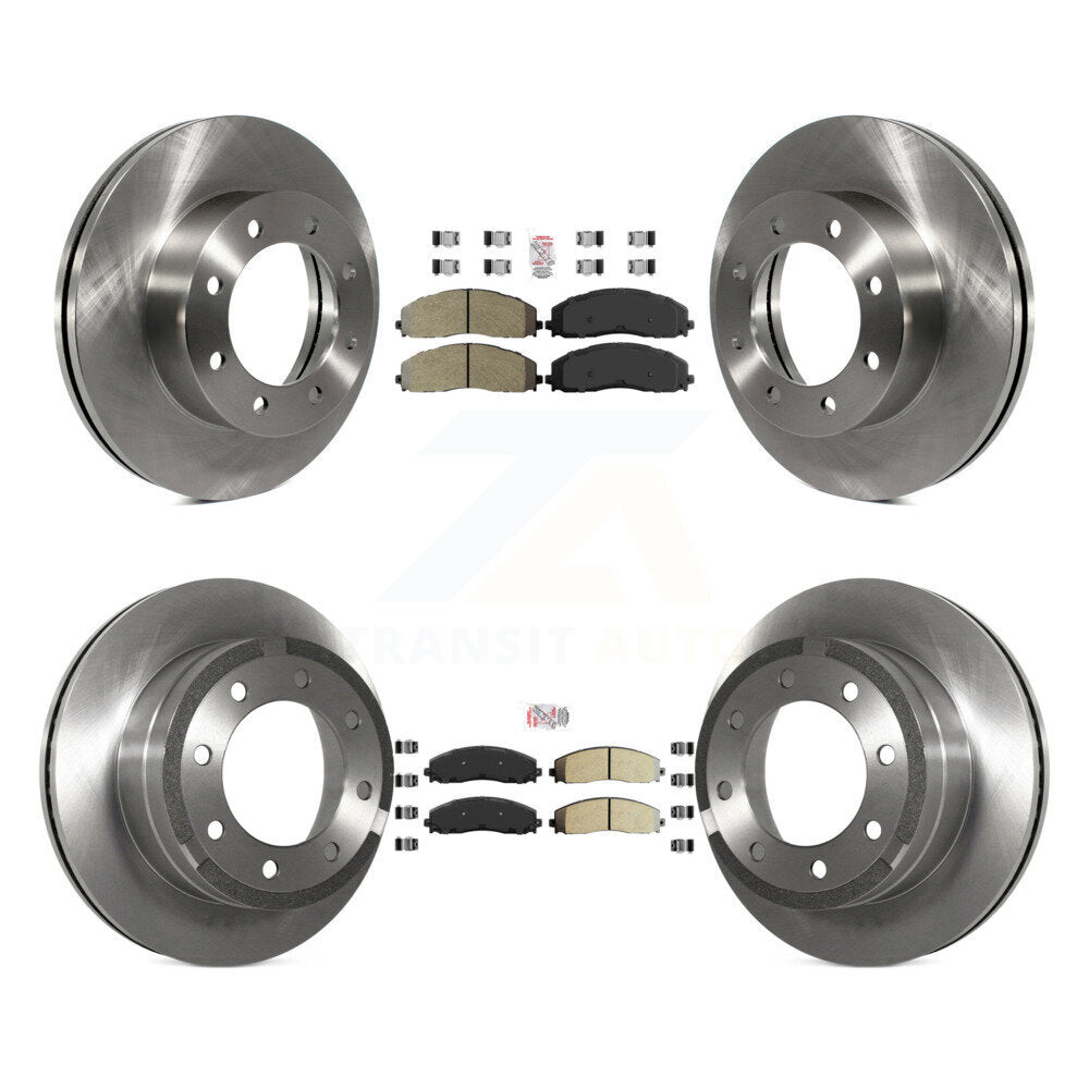 Kit de Rotor de frein à plaquettes semi-métalliques avant et arrière, pour Ford F-250 Super Duty F-350 4W