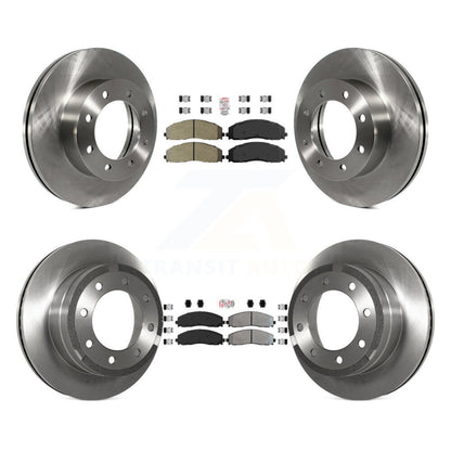 Kit de Rotor de frein à plaquettes semi-métalliques avant et arrière, pour Ford F-250 Super Duty F-350 4W