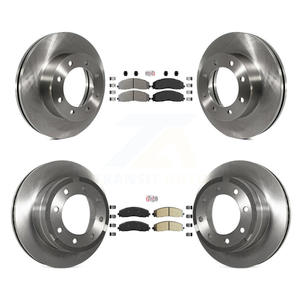 Kit de Rotor de frein à plaquettes semi-métalliques avant et arrière, pour Ford F-250 Super Duty F-350 4W