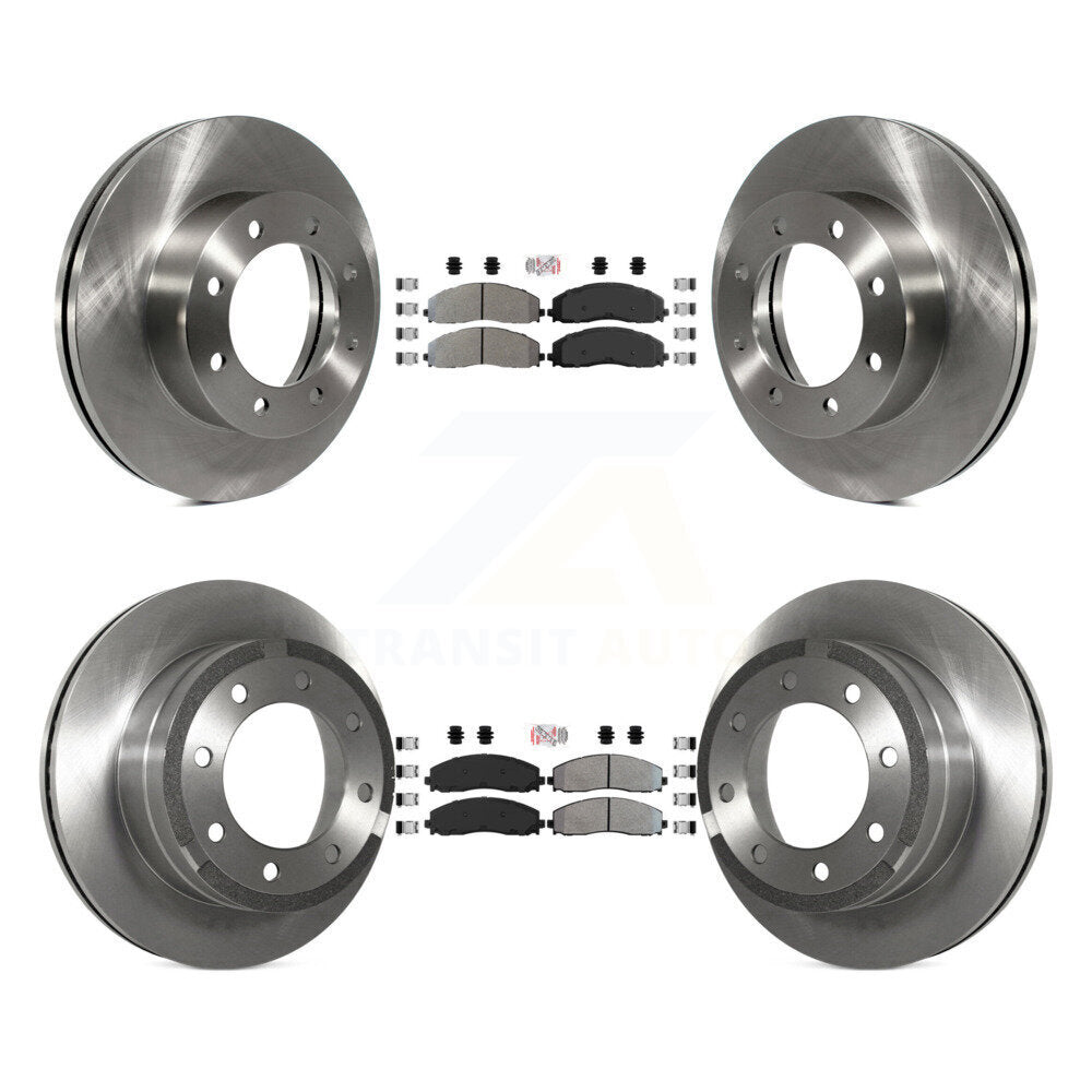Kit de Rotor de frein à plaquettes semi-métalliques avant et arrière, pour Ford F-250 Super Duty F-350 4W