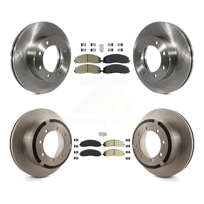 Kit de plaquettes semi-métalliques avant et arrière et Rotor de frein, pour Ford F-350 Super Duty F-25