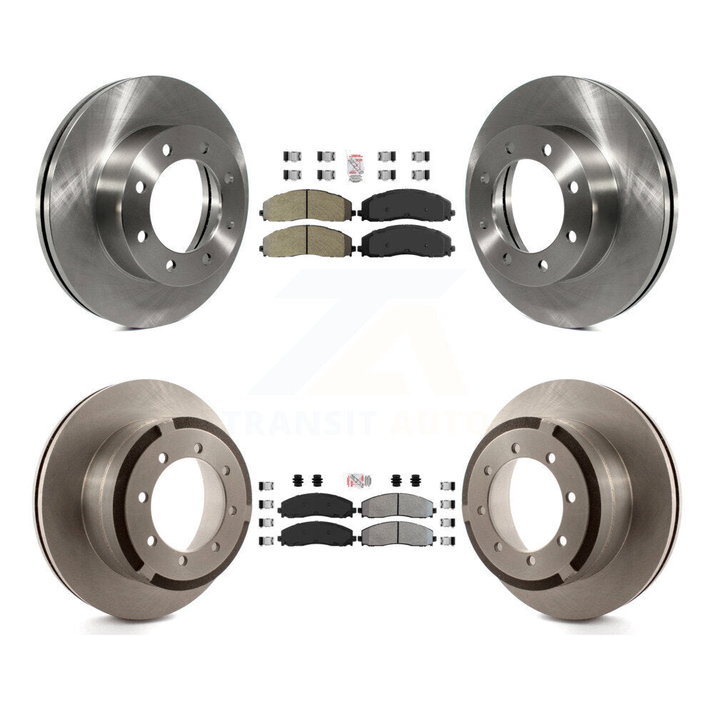 Kit de plaquettes semi-métalliques avant et arrière et Rotor de frein, pour Ford F-350 Super Duty F-25