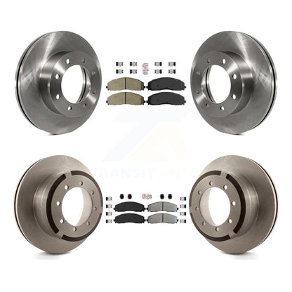 Kit de plaquettes semi-métalliques avant et arrière et Rotor de frein, pour Ford F-350 Super Duty F-25