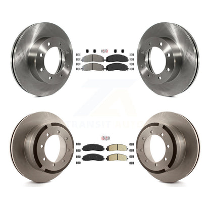 Kit de plaquettes semi-métalliques avant et arrière et Rotor de frein, pour Ford F-350 Super Duty F-25