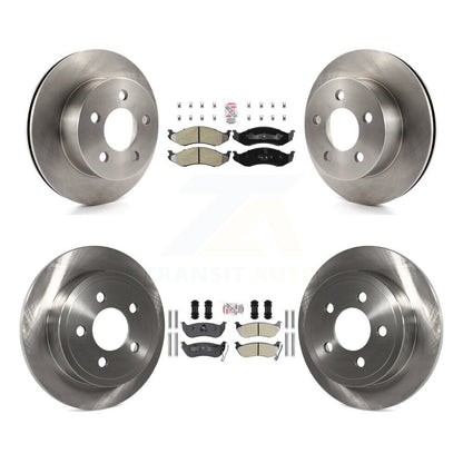 Kit de plaquettes semi-métalliques avant et arrière et disques de frein pour Jeep Wrangler TJ