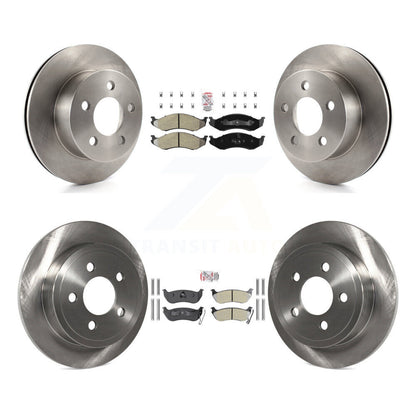 Kit de plaquettes semi-métalliques avant et arrière et disques de frein pour Jeep Wrangler TJ