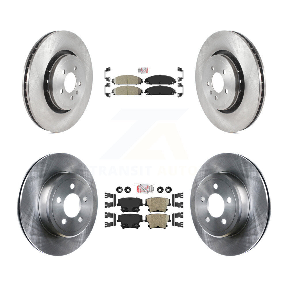 Kit de plaquettes en céramique et de rotors de frein à disque avant et arrière, pour Dodge Charger K8A-101790