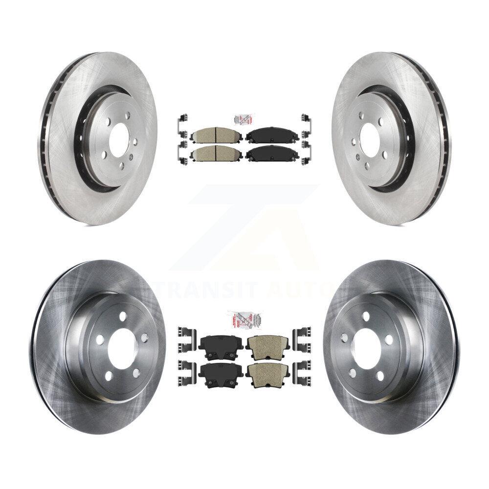 Kit de plaquettes en céramique et de rotors de frein à disque avant et arrière, pour Dodge Charger K8A-101791