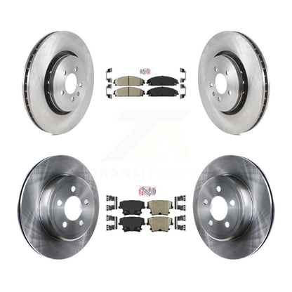Kit de plaquettes en céramique et de rotors de frein à disque avant et arrière, pour Dodge Charger K8A-101791
