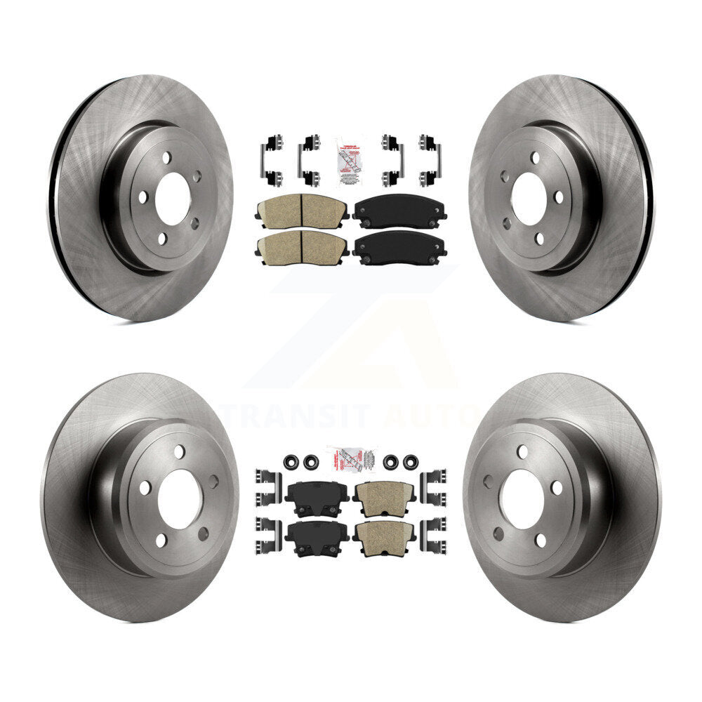 Kit de Rotor de frein à plaquettes en céramique avant et arrière, pour Dodge Charger RWD 2015 – 2018 avec 3.6