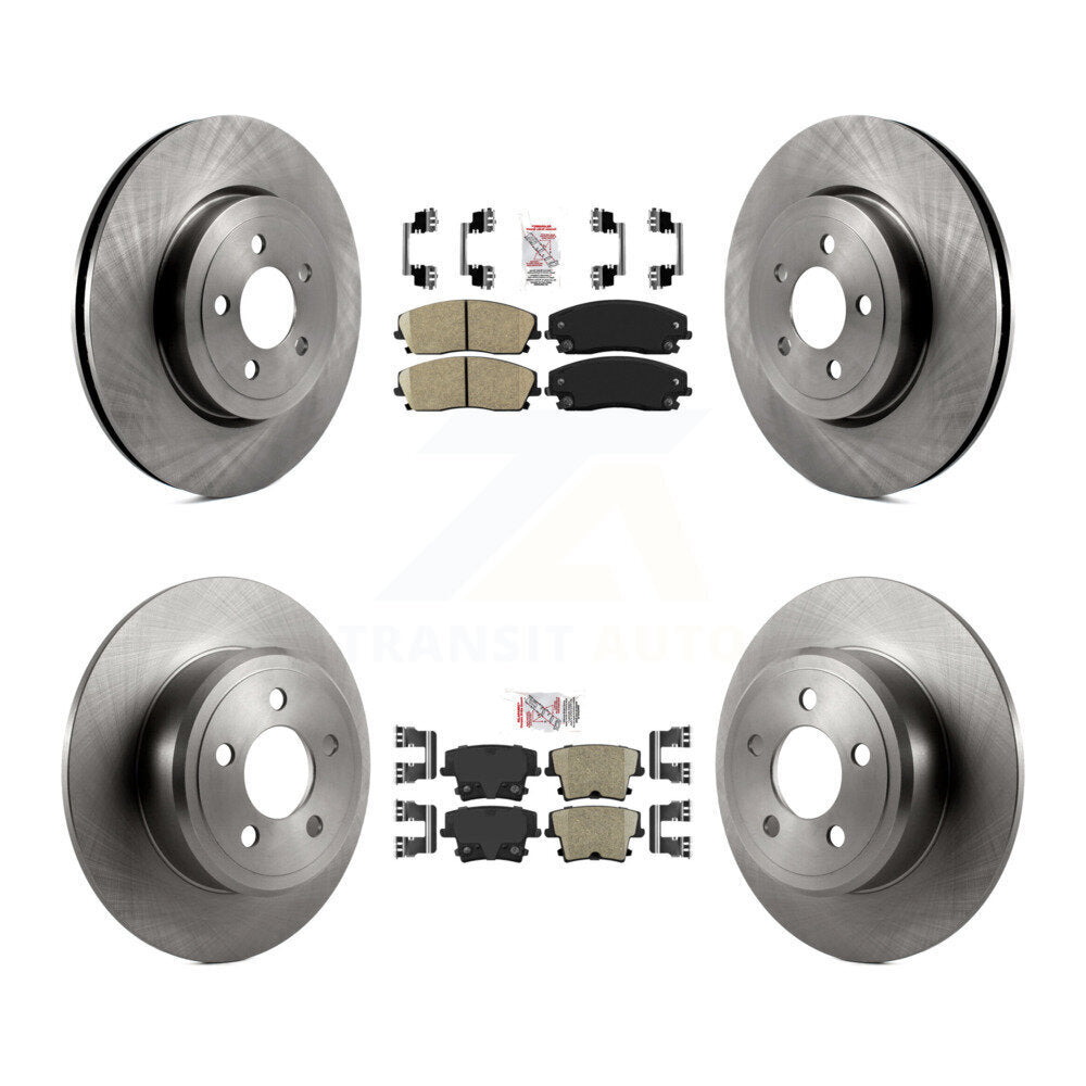 Kit de Rotor de frein à plaquettes en céramique avant et arrière, pour Dodge Charger RWD 2015 – 2018 avec 3.6