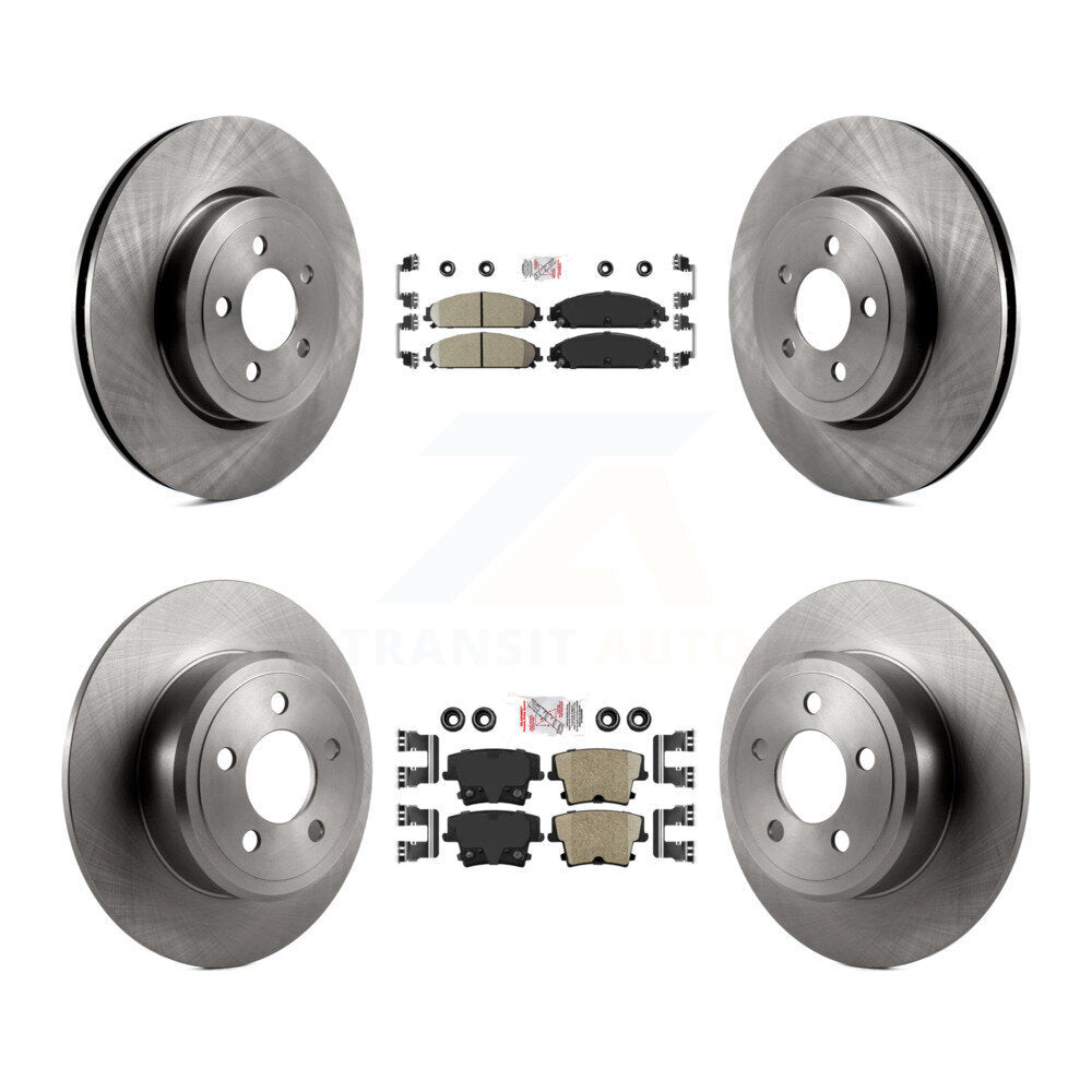 Kit de rotors de frein à plaquettes en céramique avant et arrière, pour Chrysler 300 AWD 2005 – 2006 avec 3.5