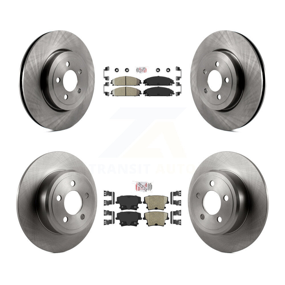 Kit de rotors de frein à plaquettes en céramique avant et arrière, pour Chrysler 300 AWD 2005 – 2006 avec 3.5