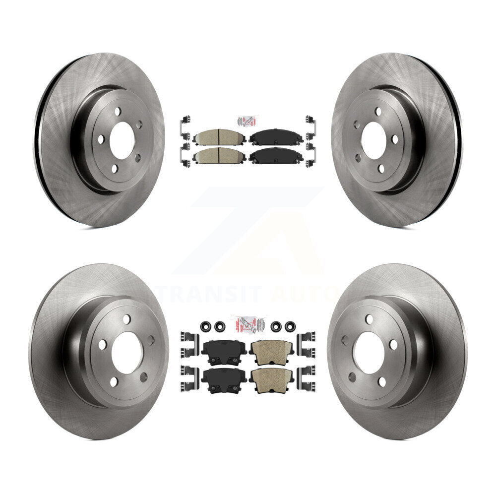 Kit de rotors de frein à plaquettes en céramique avant et arrière, pour Chrysler 300 AWD 2005 – 2006 avec 3.5