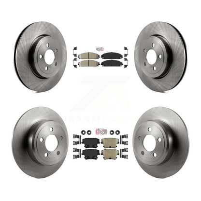 Kit de rotors de frein à plaquettes en céramique avant et arrière, pour Chrysler 300 AWD 2005 – 2006 avec 3.5