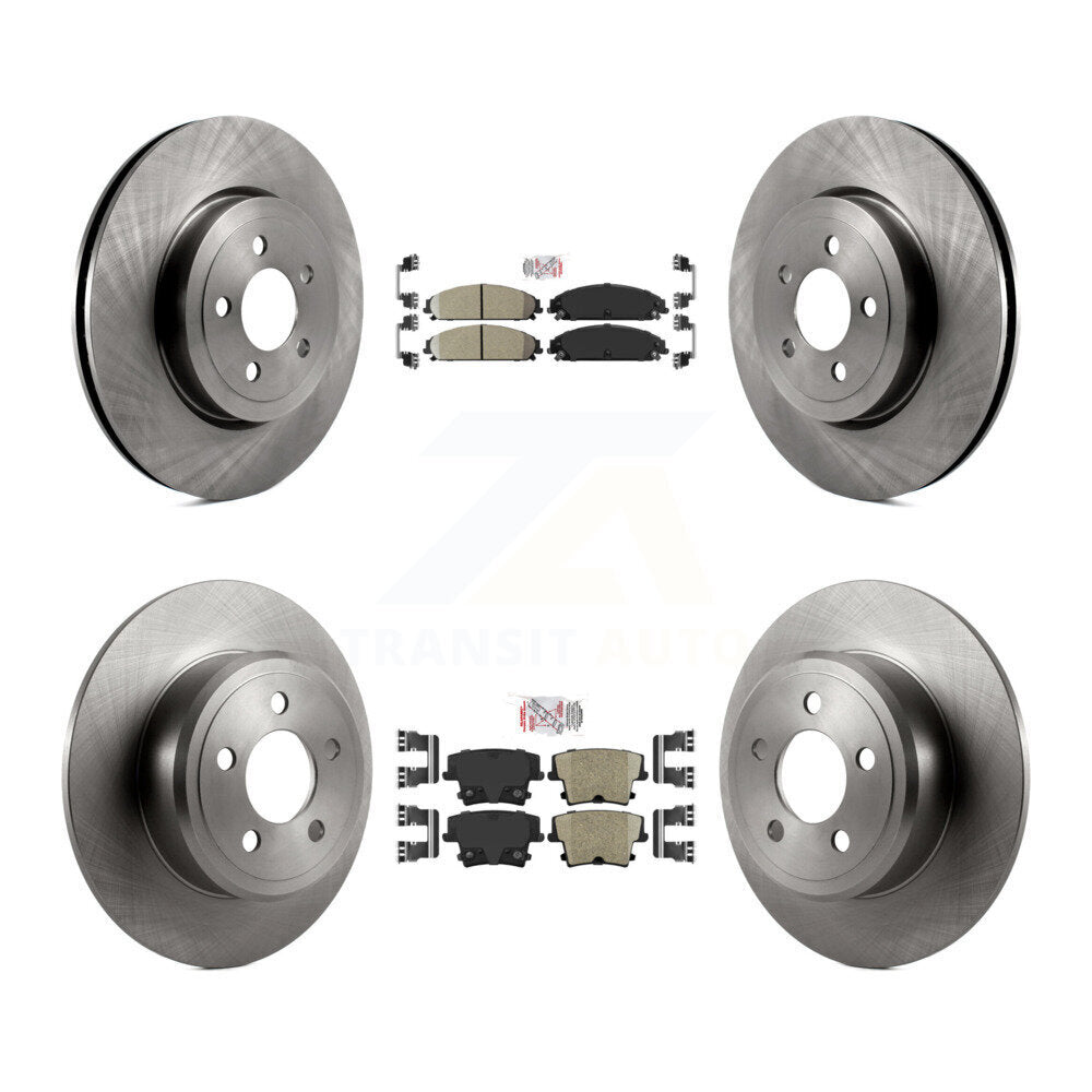 Kit de rotors de frein à plaquettes en céramique avant et arrière, pour Chrysler 300 AWD 2005 – 2006 avec 3.5