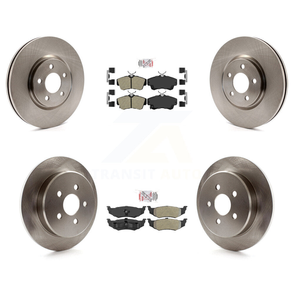 Kit de rotors de frein à plaquettes semi-métalliques avant et arrière, pour Chrysler PT Cruiser Dodge Neo
