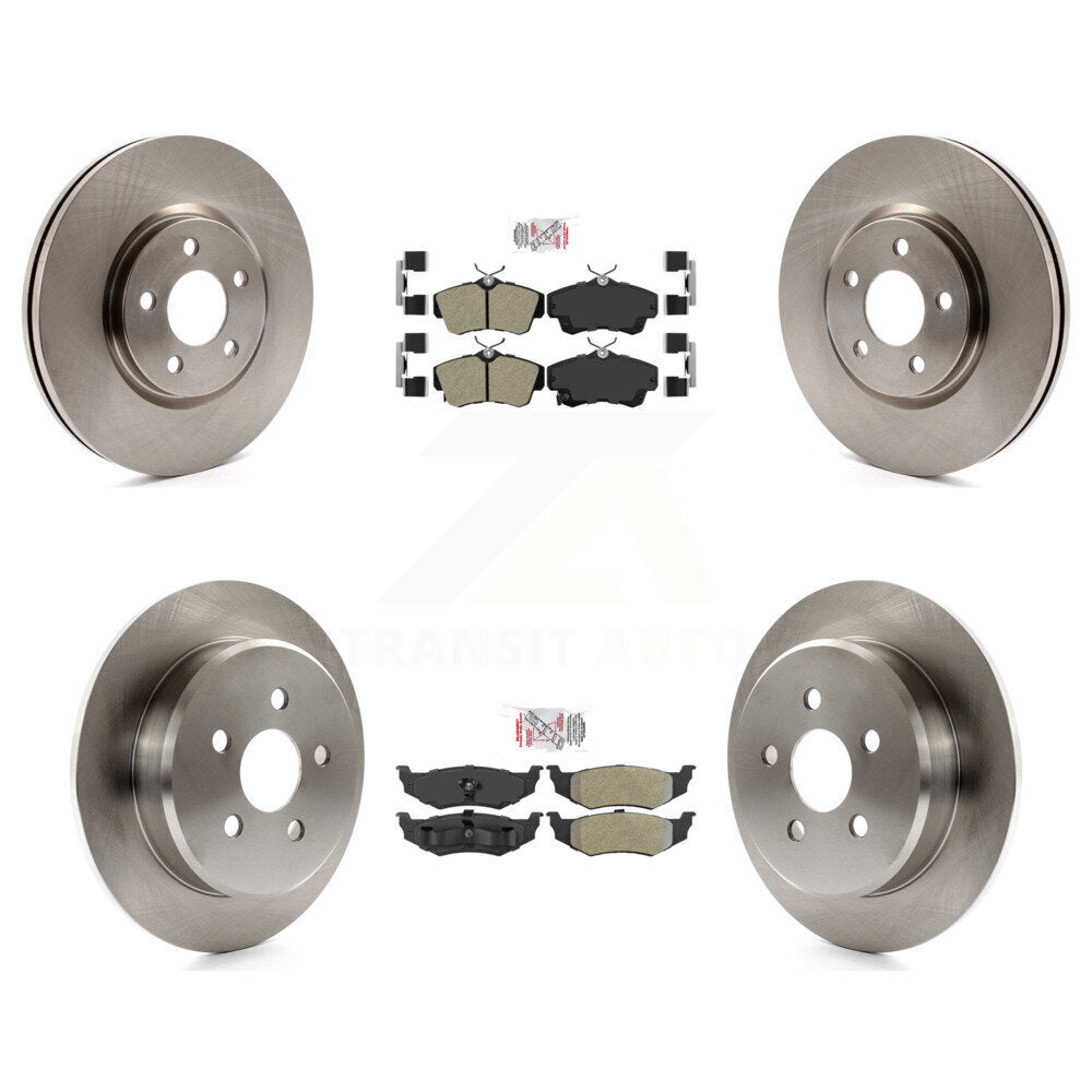 Kit de plaquettes semi-métalliques avant et arrière et disques de frein pour Chrysler PT Cruiser