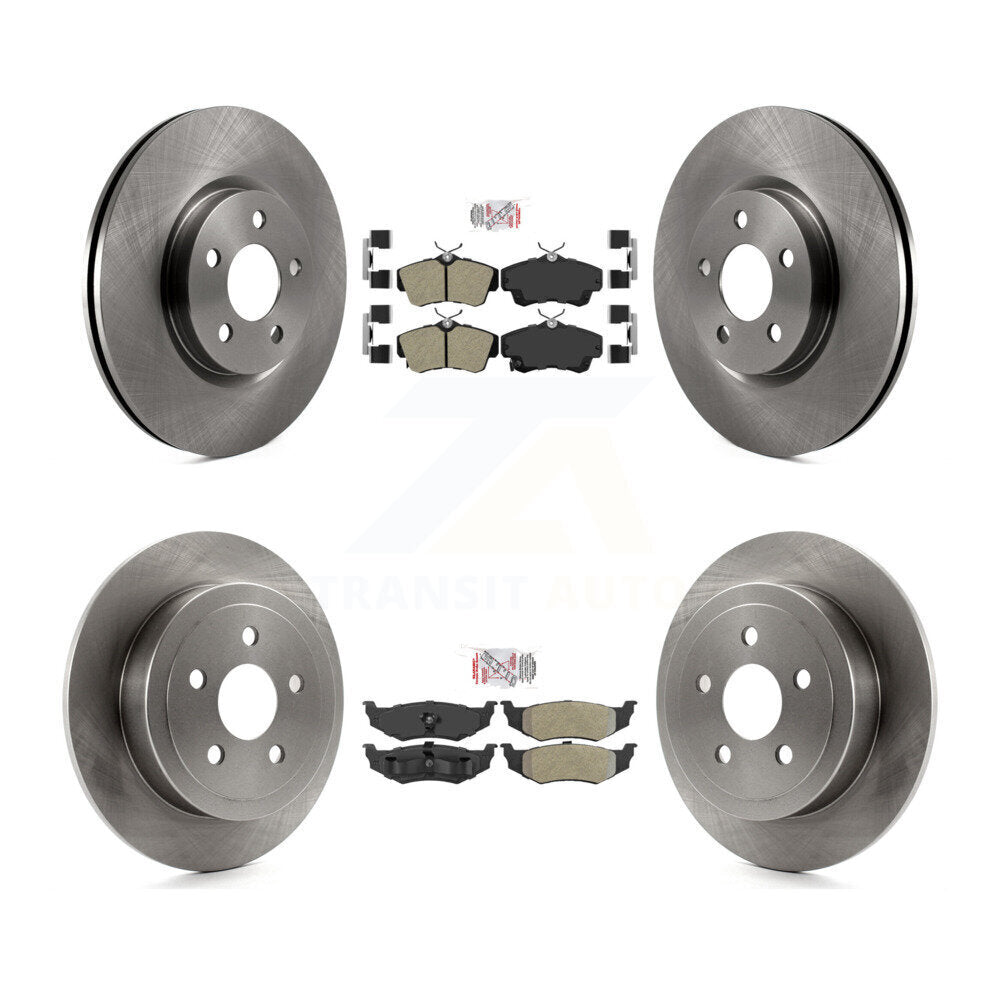 Kit de plaquettes semi-métalliques avant et arrière et disques de frein pour Chrysler PT Cruiser
