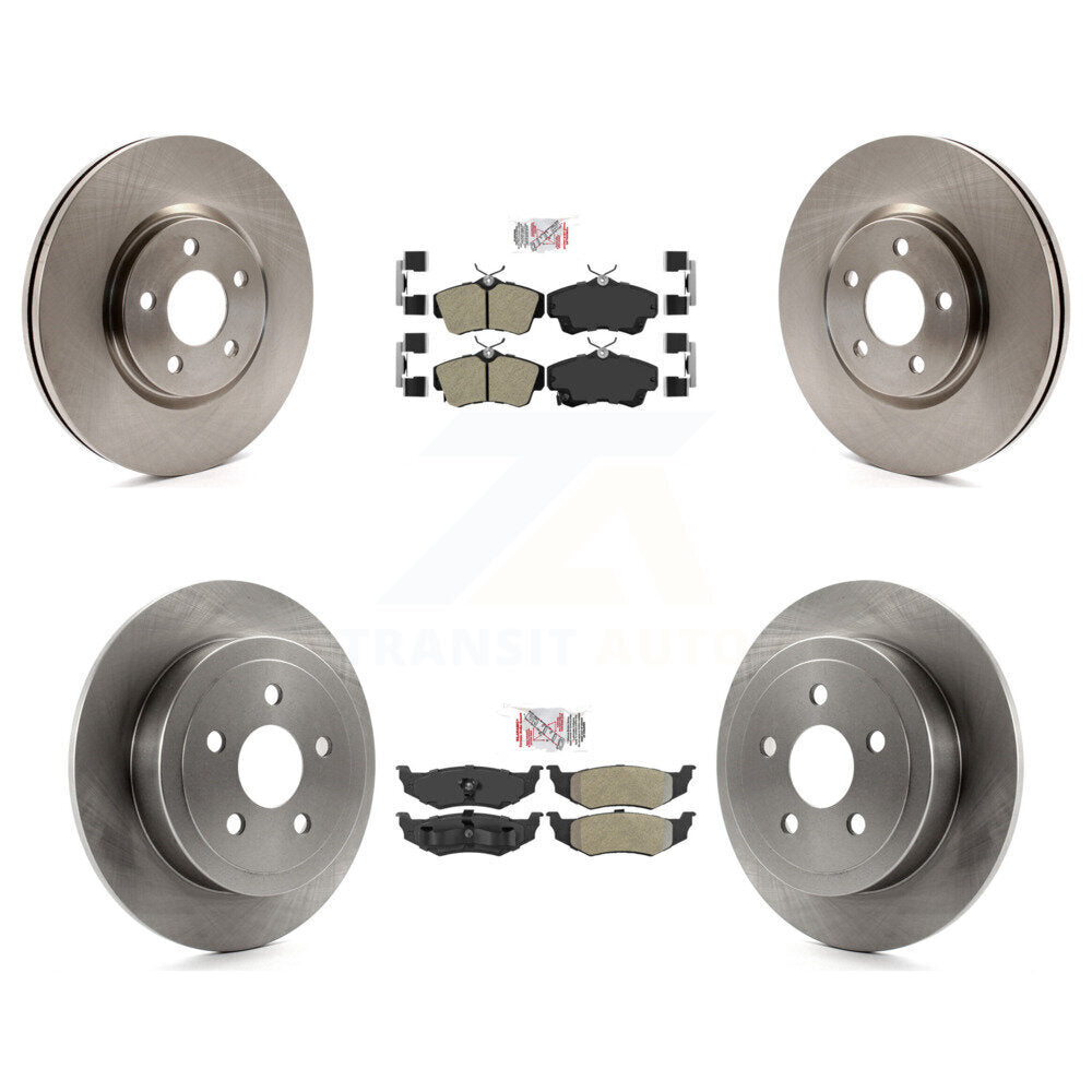 Kit de plaquettes semi-métalliques avant et arrière et disques de frein pour Chrysler PT Cruiser