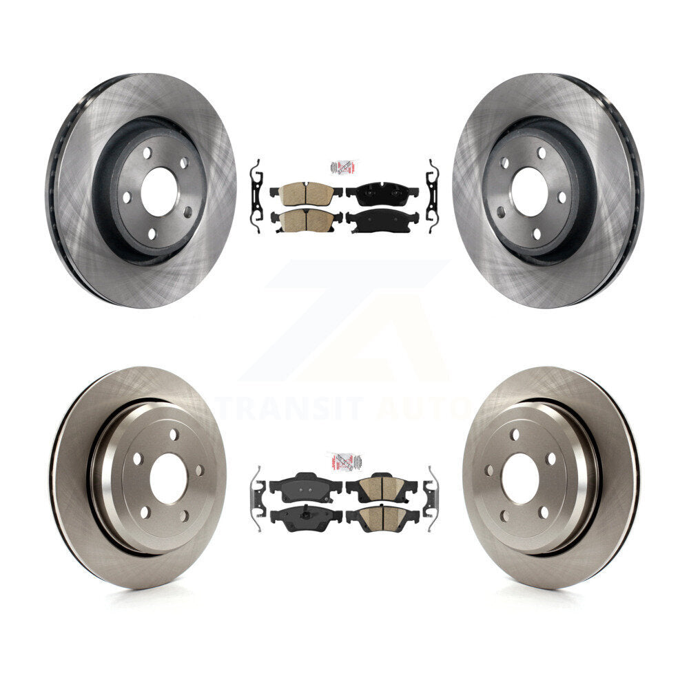 Kit de plaquettes en céramique et de rotors de frein à disque avant et arrière, pour Jeep Grand Cherokee WK