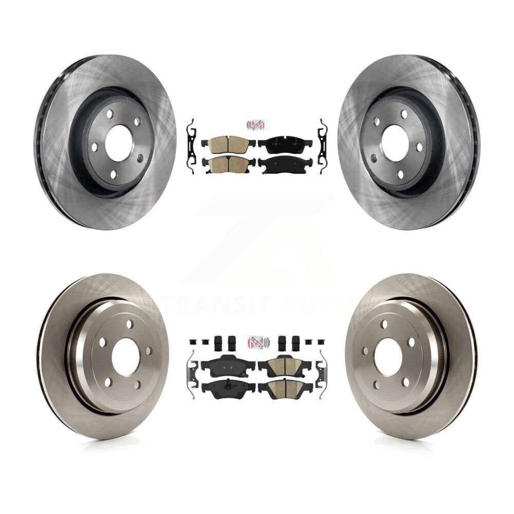 Kit de plaquettes en céramique et de rotors de frein à disque avant et arrière, pour Jeep Grand Cherokee WK