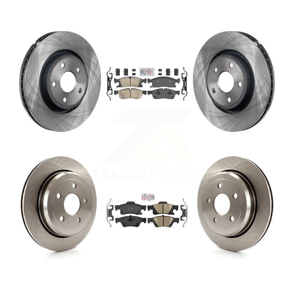 Kit de plaquettes en céramique et de rotors de frein à disque avant et arrière, pour Jeep Grand Cherokee WK