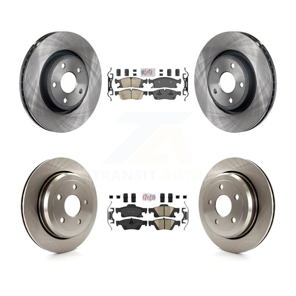 Kit de plaquettes en céramique et de rotors de frein à disque avant et arrière, pour Jeep Grand Cherokee WK