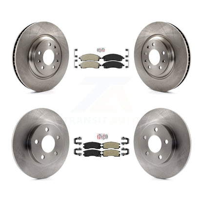 Kit de plaquettes semi-métalliques avant et arrière et rotor de frein pour Pontiac Bonneville GX 2004