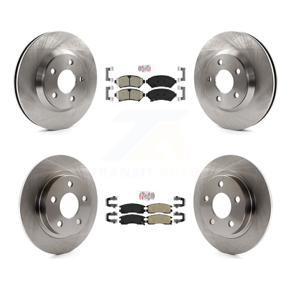 Kit de plaquettes semi-métalliques et de Rotor de frein avant et arrière en céramique, pour Buick LeSabre Pontia