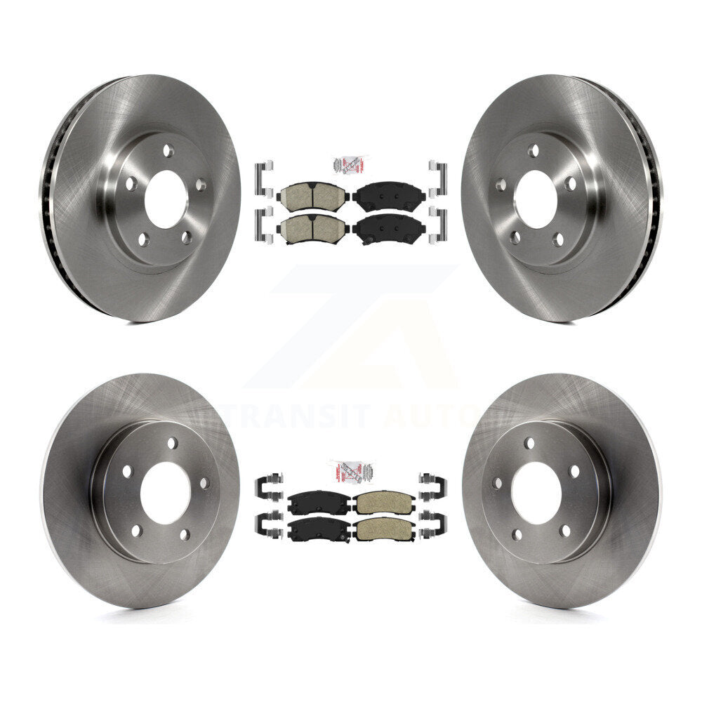 Kit de rotors de frein à plaquettes semi-métalliques avant et arrière en céramique, pour Cadillac DeVille Buic